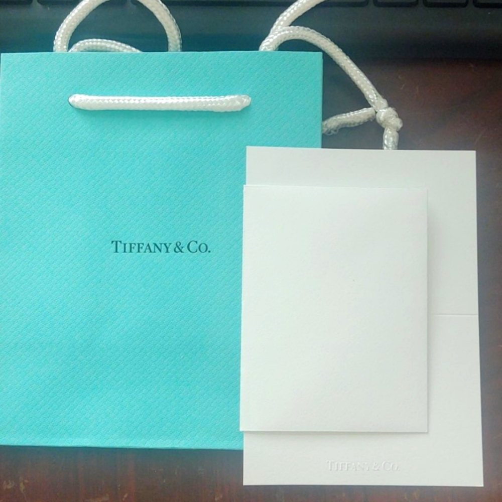 Tiffany & Co. gift bag and gift card